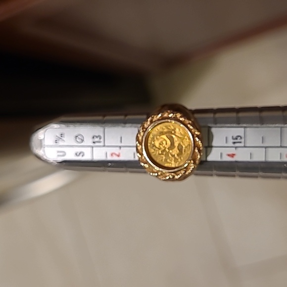 PANDA GOLD COIN RING - Picture 4 of 10